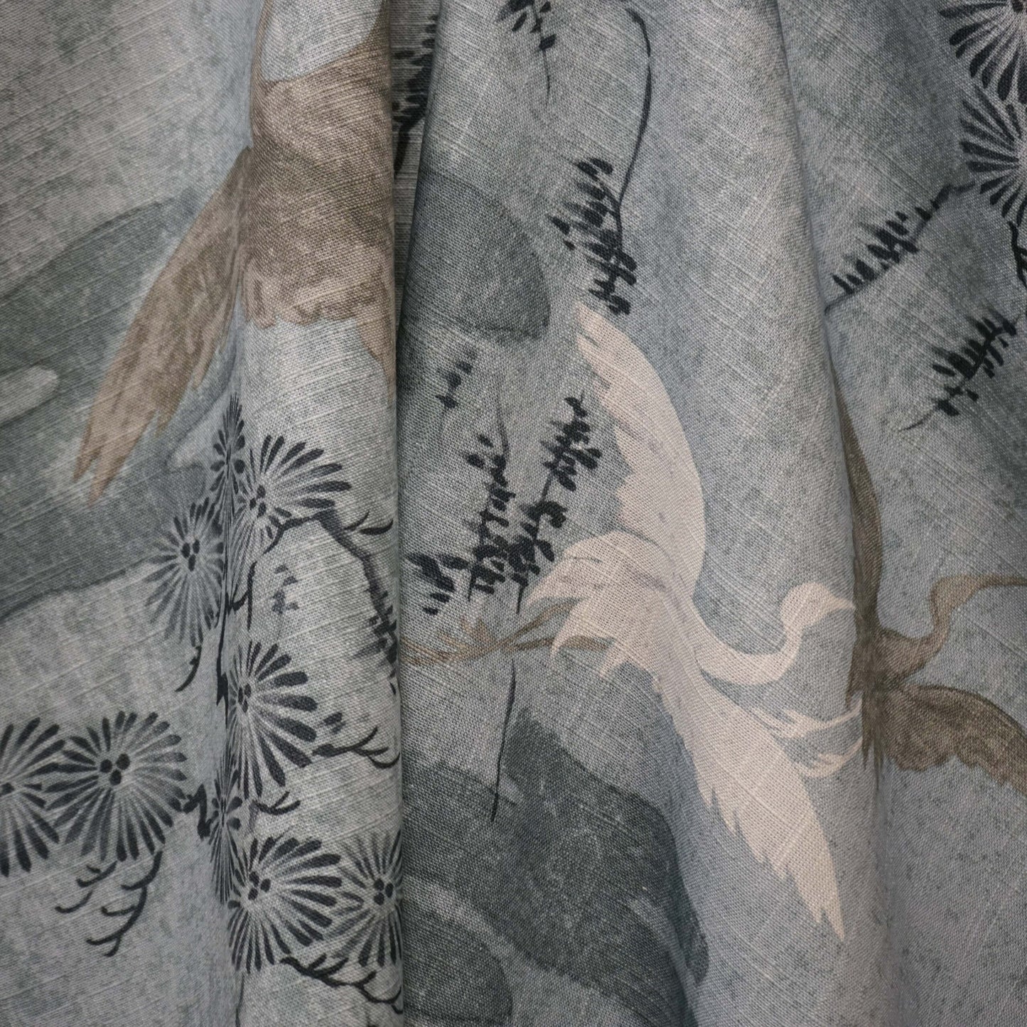 JF Fabrics JF Studio KIKO 64 Fabric Toile, Traditional, Novelty, Animal Blue, Light Blue  Linen, Print - 9004764 SJ102