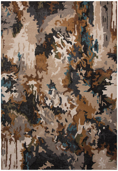 Kinetic Modern rug, 2' x 3'.