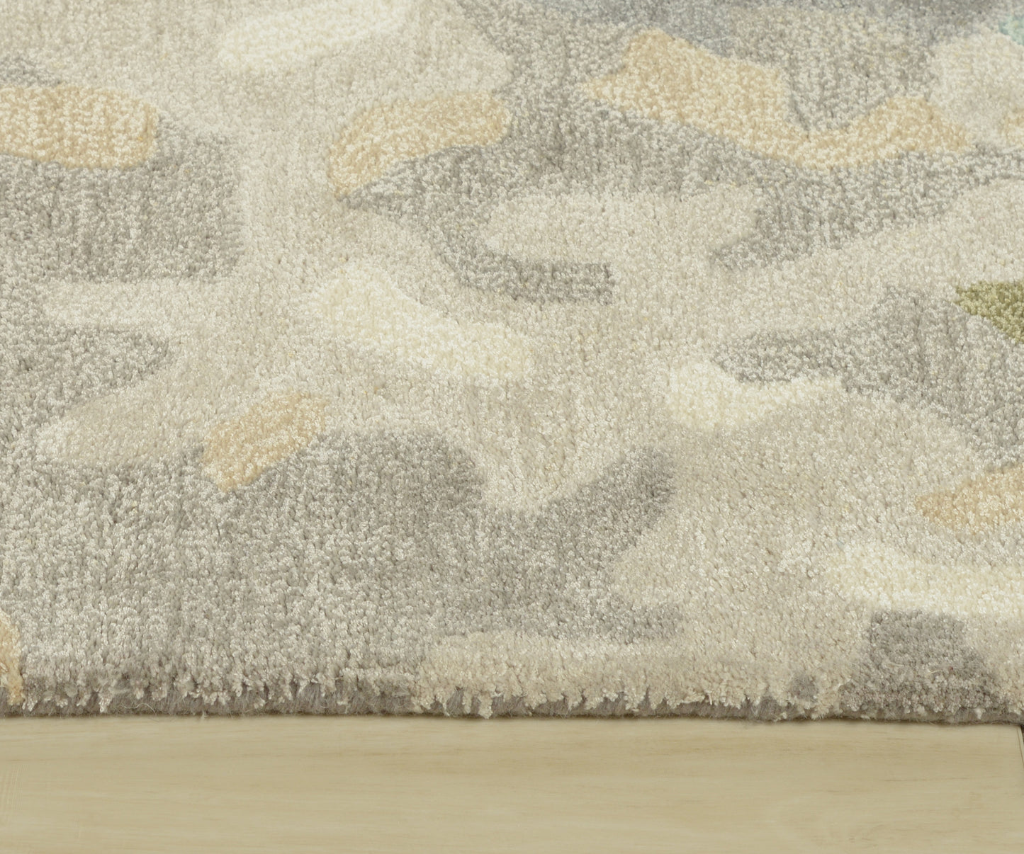 Modern rug, 10' x 13', geometric pattern.