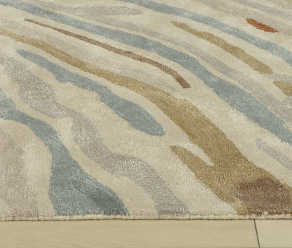Modern kinetic rug, 9' x 12'.