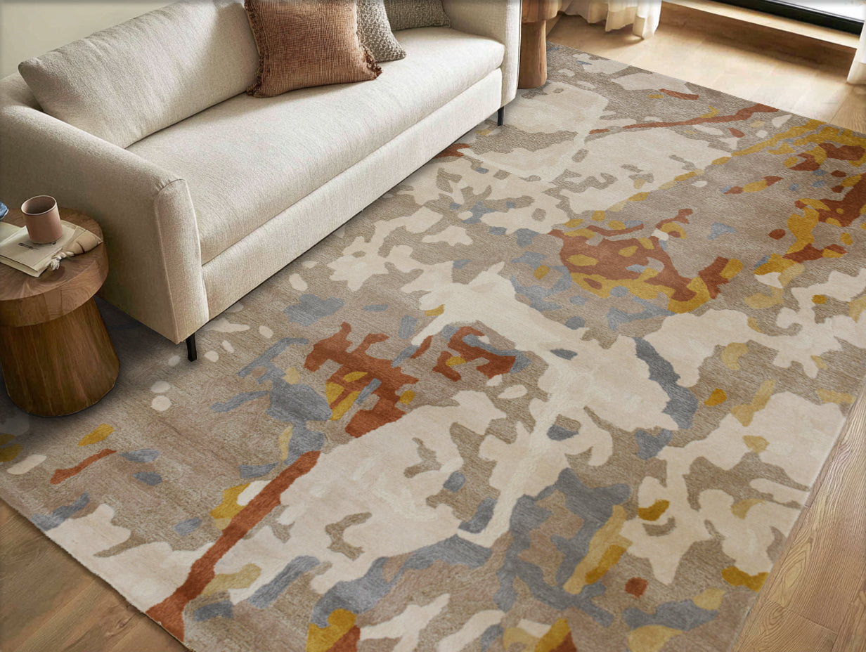Kinetic Modern rug, 2' x 3'.