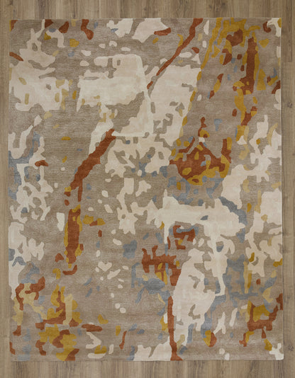 Modern rug, 5' x 8'.