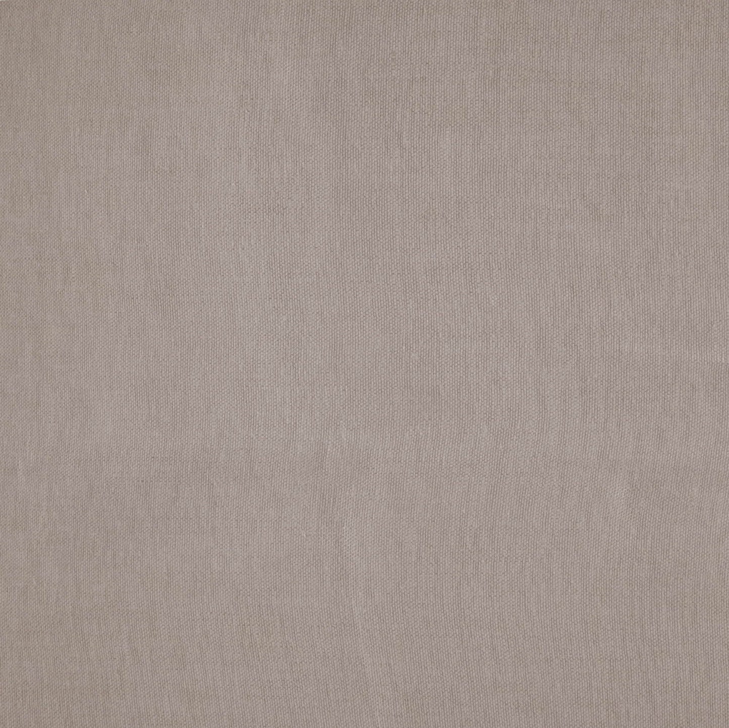 Beige linen fabric swatch with tight weave for neutral upholstery or apparel.