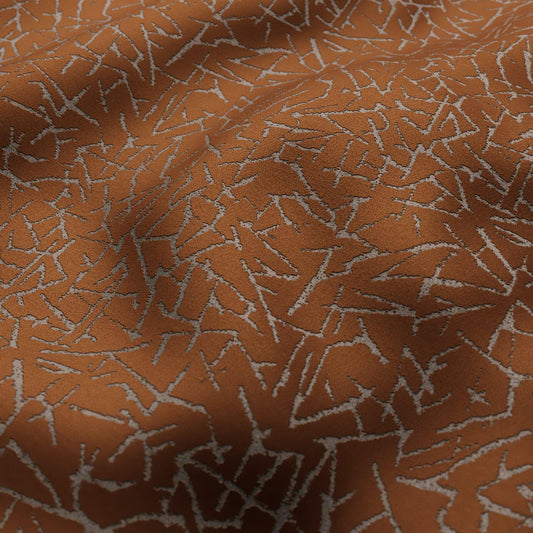 JF Fabrics  KING 29 Fabric Texture, Abstract Copper, Silver  Velvet - 9751729 J9541