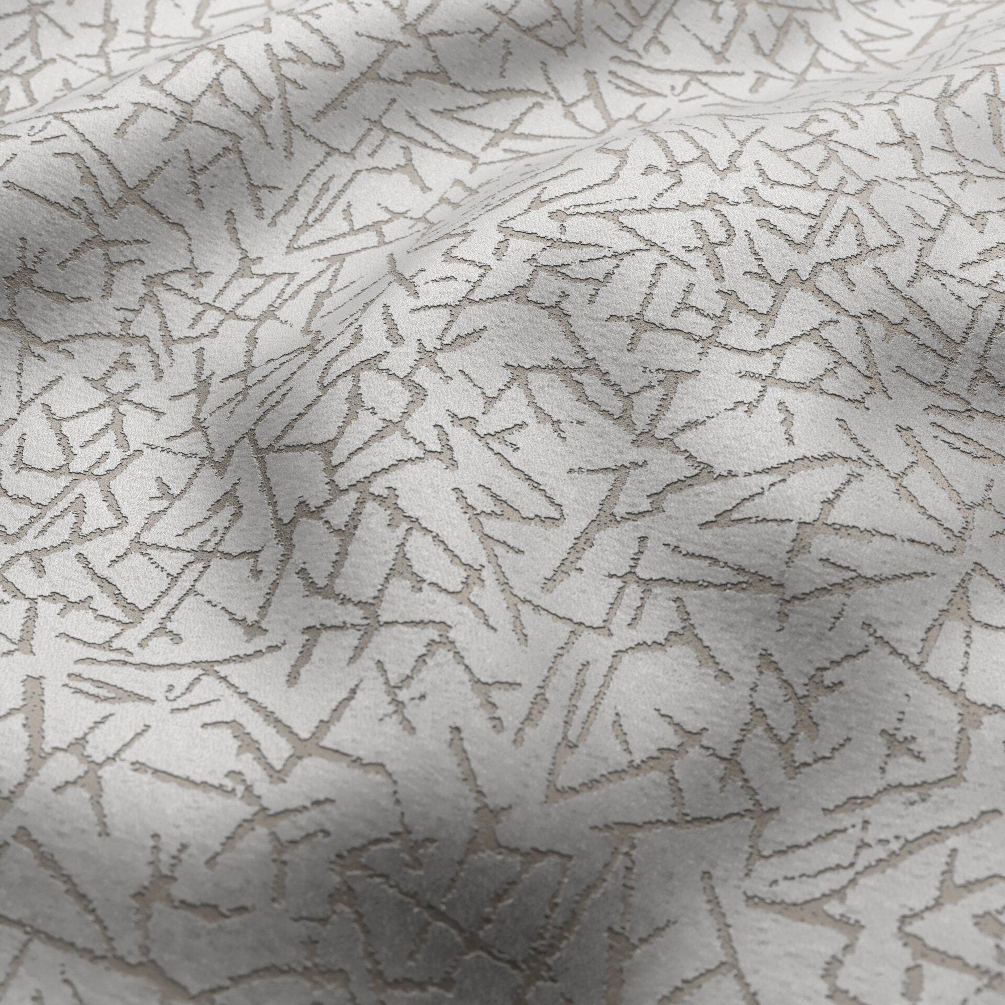 JF Fabrics KING 92 Fabric Texture, Abstract Light Grey , Silver Velvet ...
