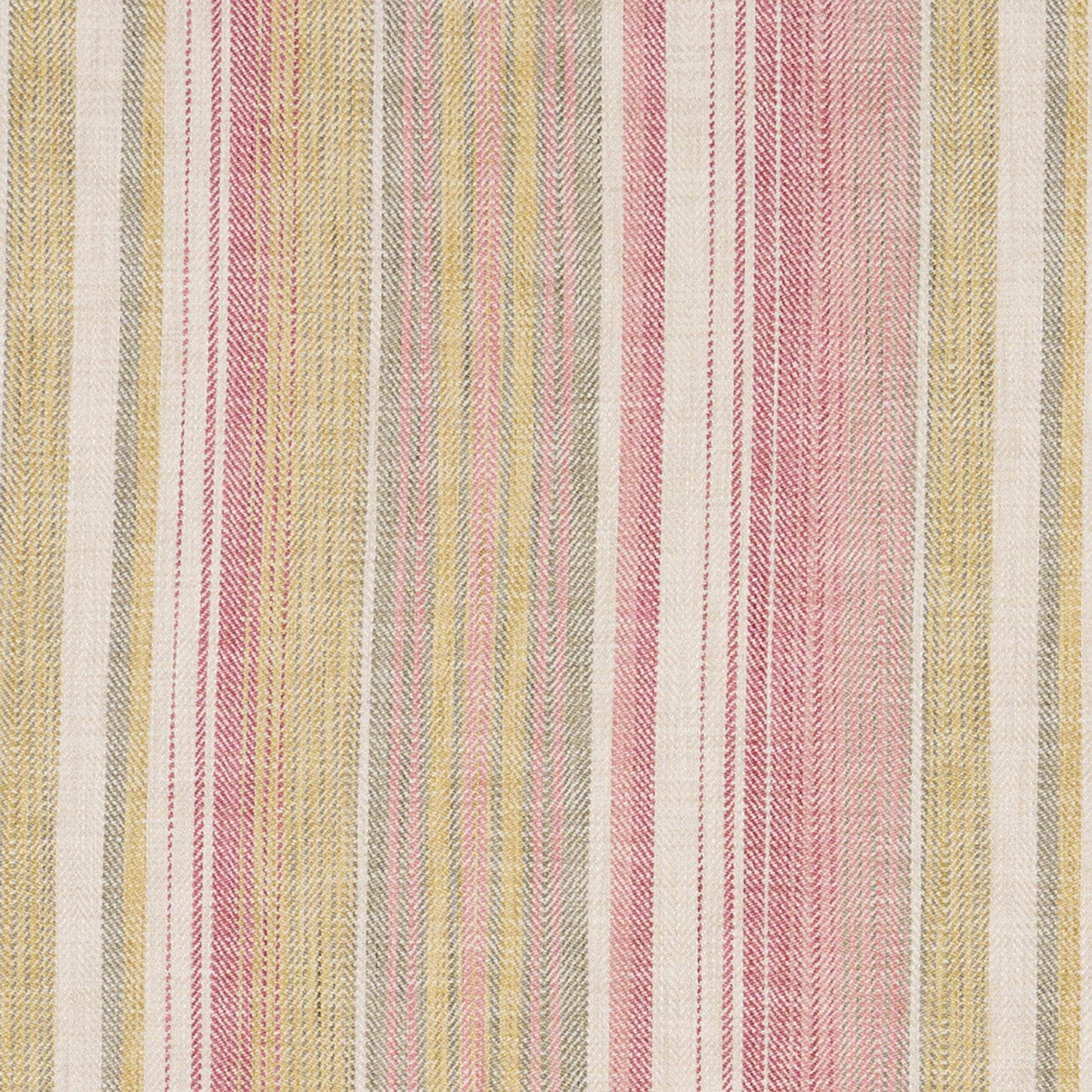 JF Fabrics KINNEY 47 Fabric Stripe Pink, Yellow, Grey, Green, Red  Jacquard - 9278247 J9431