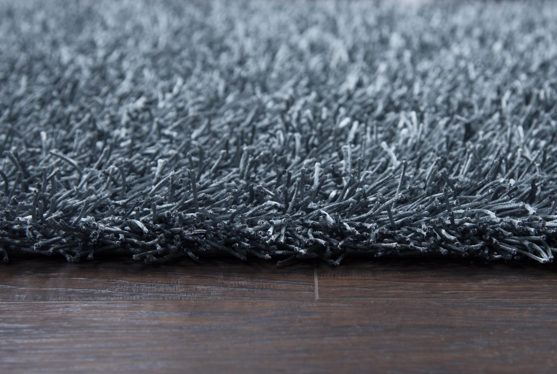 Shag rug with plush pile, 6' x 9'.