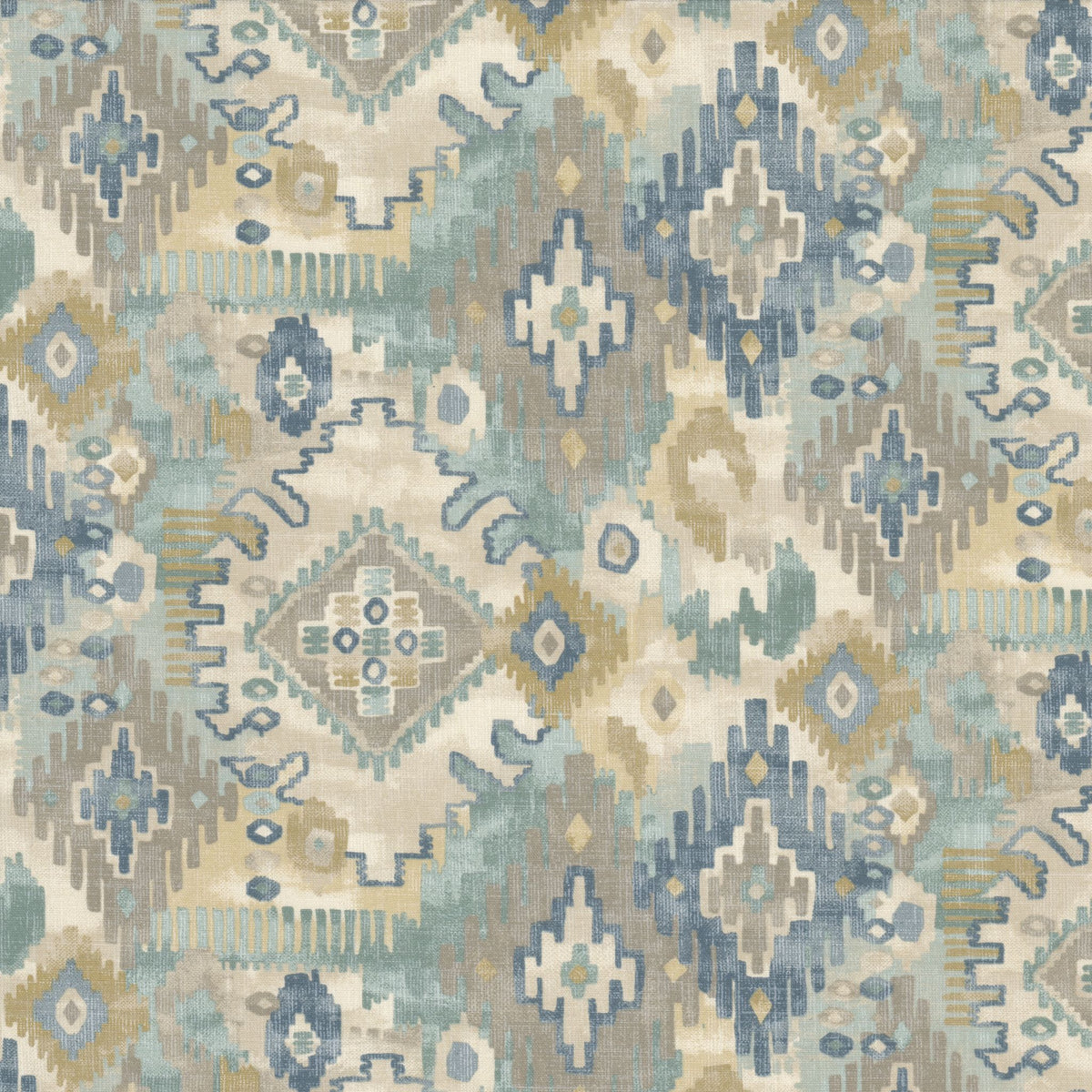 STOUT TEXTILES  MULTIPURPOSE,PRINT TRADITIONAL, KILIMS BLUE   - KONY-1