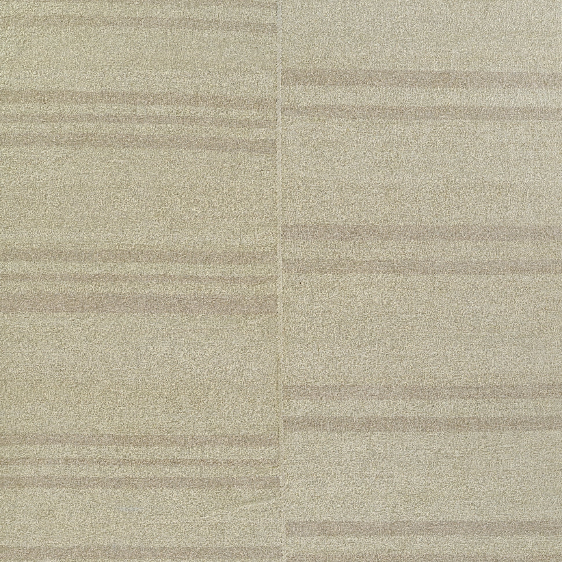 Beige Muted Stripe rug with a subtle striped pattern and woven texture; 10' x 14'.
