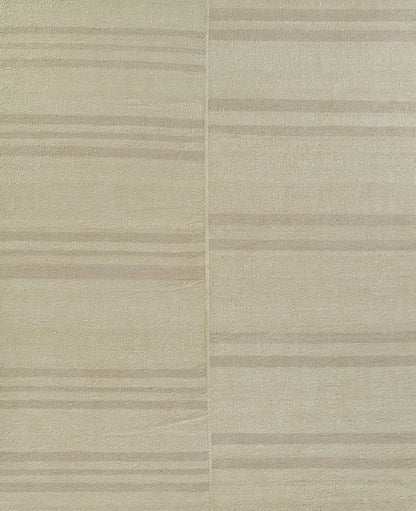 Beige striped tile with subtle horizontal bands, two-tile panel, ceramic/stone look.