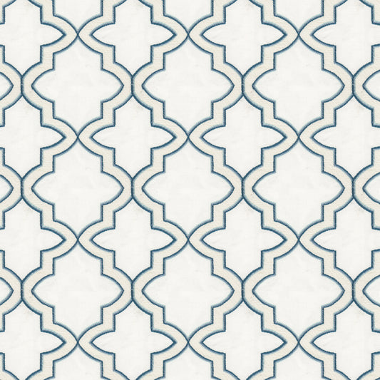 STOUT TEXTILES  MULTIPURPOSE,EMBROIDERIES TRADITIONAL, OGEE SKY   - KOVA-1