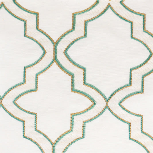 STOUT TEXTILES  MULTIPURPOSE,EMBROIDERIES TRADITIONAL, OGEE SEAFOAM,SEAMIST   - KOVA-2