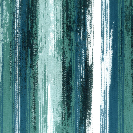 STOUT TEXTILES  UPHOLSTERY,CHENILLE TRANSITIONAL,, STRIPE PEACOCK   - KREB-1
