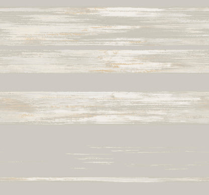 York Wallcoverings Classics Horizontal Dry Brush Grey Wallpaper  Stripes Greys   - KT2152