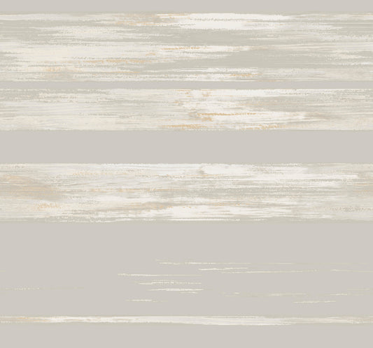 York Wallcoverings Classics Horizontal Dry Brush Grey Wallpaper  Stripes Greys   - KT2152