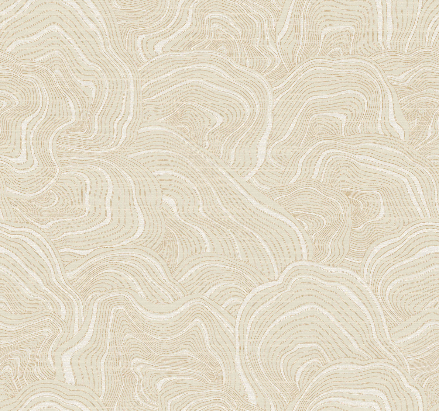 York Wallcoverings Classics Geodes Cream Wallpaper  Geometrics Whites and Off-Whites   - KT2161