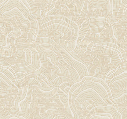 York Wallcoverings Classics Geodes Cream Wallpaper  Geometrics Whites and Off-Whites   - KT2161