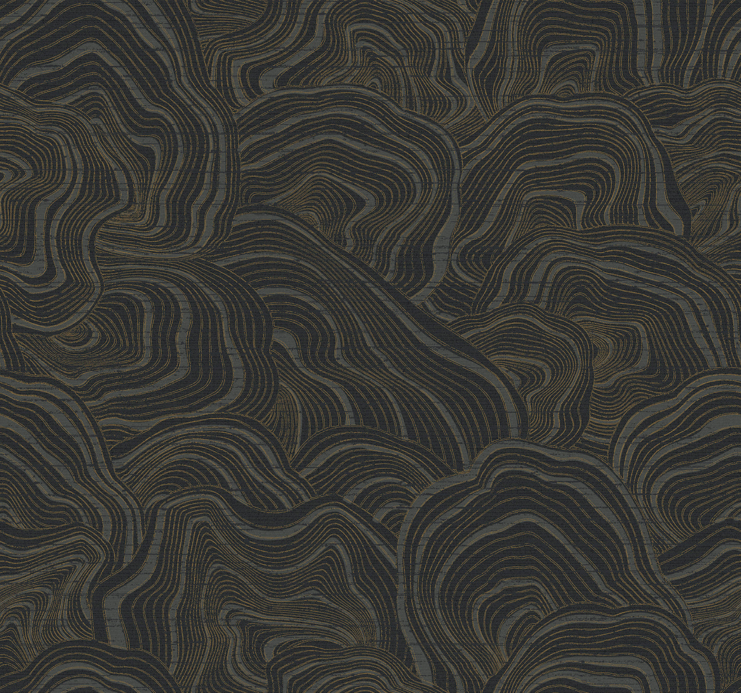 York Wallcoverings 24 Karat Geodes Black Wallpaper Eclectic Bohemian Blacks   - KT2162