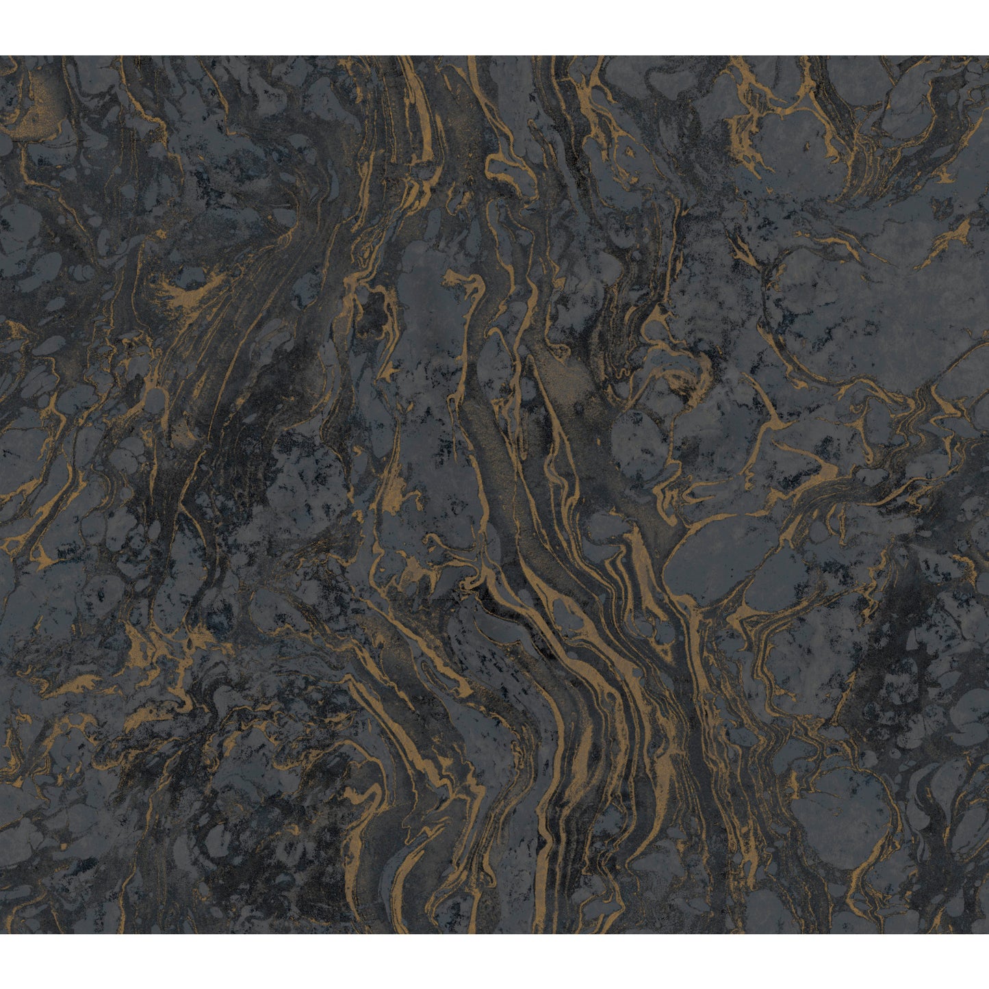 York Wallcoverings 24 Karat Polished Marble Black Wallpaper  Modern and Transitional Blacks   - KT2224