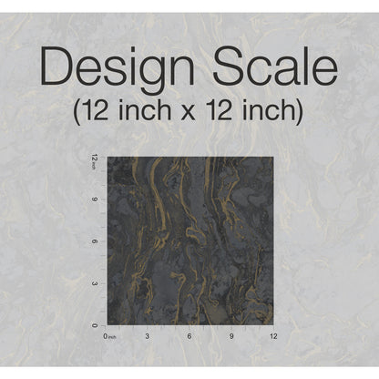 York Wallcoverings 24 Karat Polished Marble Black Wallpaper  Modern and Transitional Blacks   - KT2224
