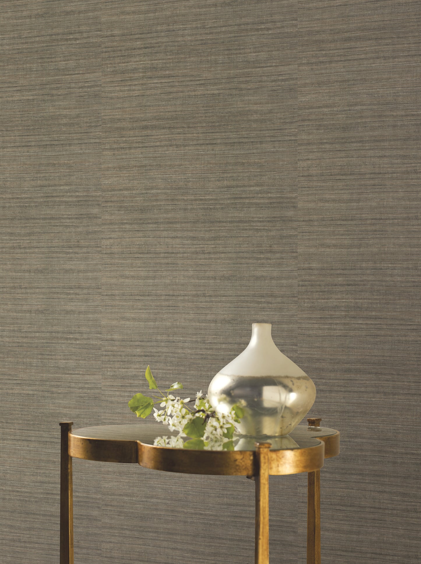 York Wallcoverings 24 Karat Silk Elegance Brown and Black Wallpaper  Weaves Browns   - KT2252N
