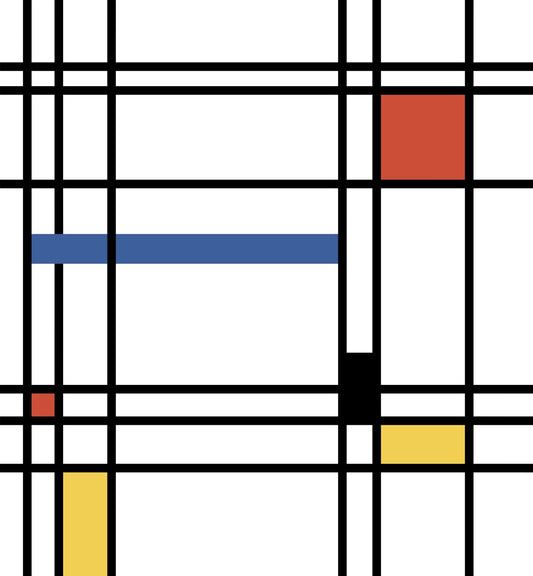 Seabrook Designs  De Stijl Mural Geometric Art Deco Multicolored   - KTM1001M
