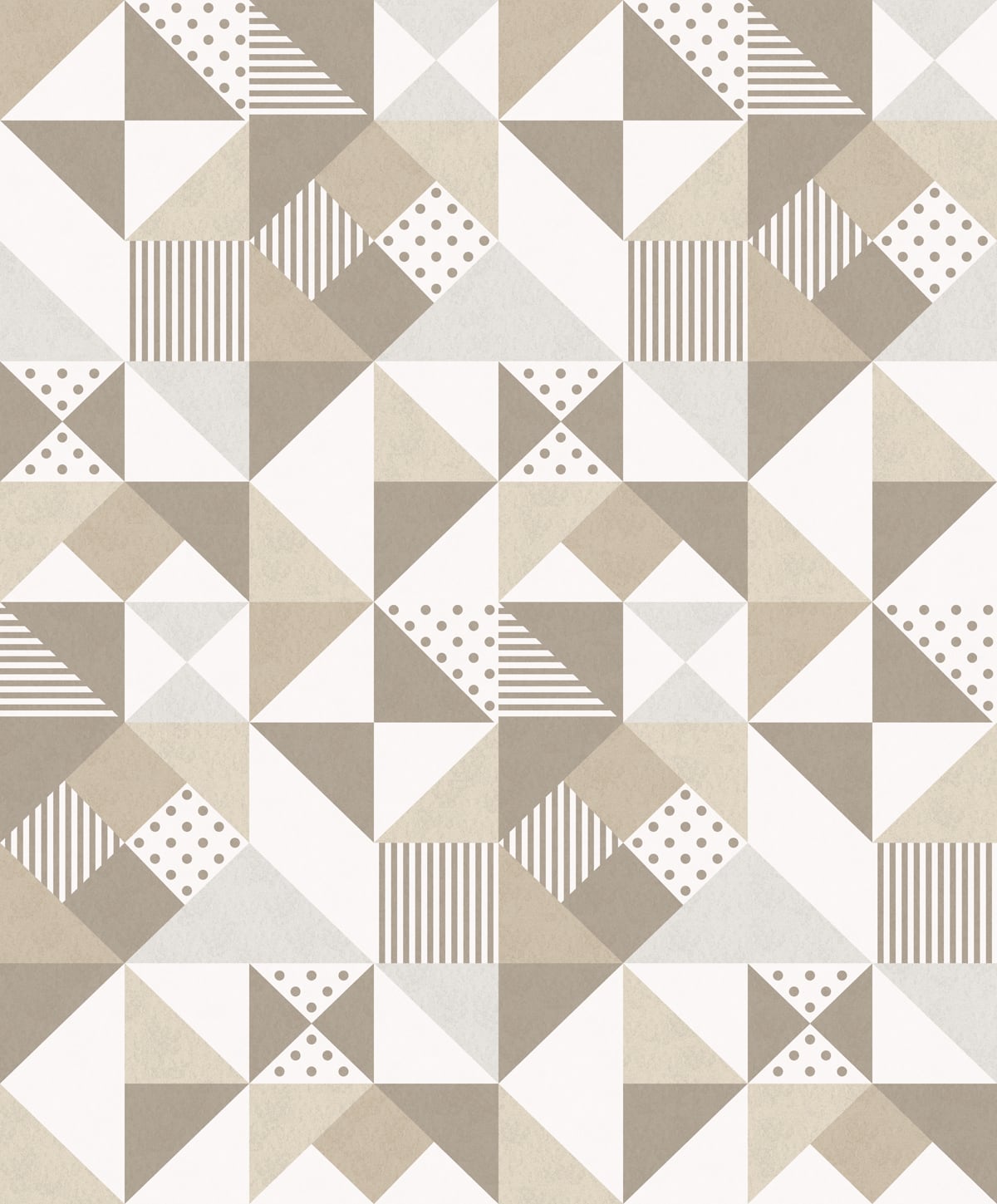 Seabrook Designs Mondrian Lozenge Geometric Geometric Art Deco Beige Matte Sidewall - KTM1280