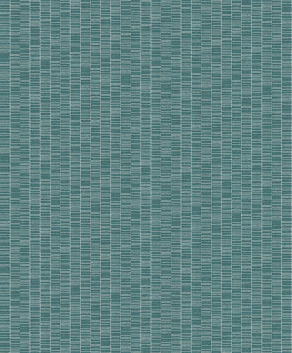 Seabrook Designs Mondrian Deco Spliced Stripe Geometric Art Deco Teal Matte  - KTM1427