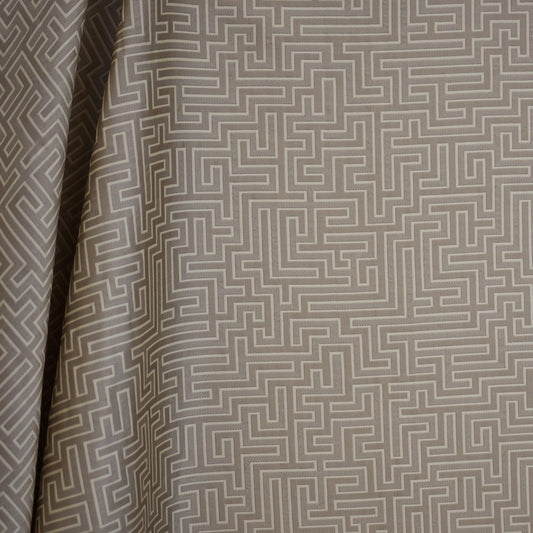 JF Fabrics JF Studio LABYRINTH 32 Fabric Contemporary,Geometric Creme,Beige,Taupe  Faux Silk - 5085432 SJ101