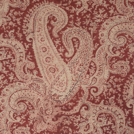 STOUT TEXTILES  MULTIPURPOSE,PRINT TRADITIONAL, PAISLEY ROUGE   - LAGU-1