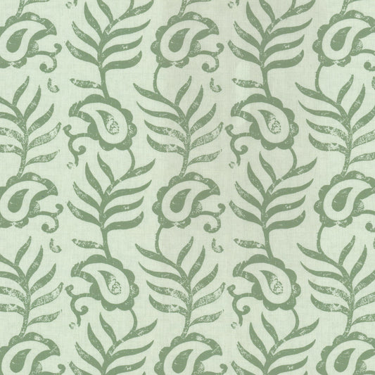 STOUT TEXTILES  MULTIPURPOSE,PRINT TRANSITIONAL,, FLORAL CELERY   - LAKE-1