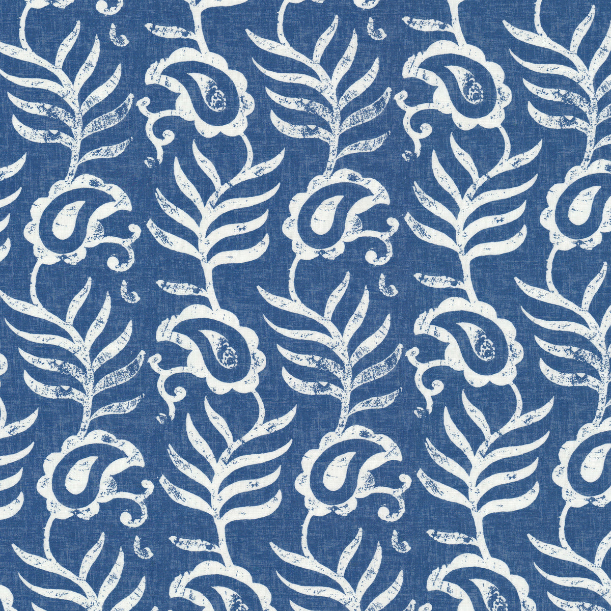 STOUT TEXTILES  MULTIPURPOSE,PRINT TRANSITIONAL,, FLORAL DENIM   - LAKE-2
