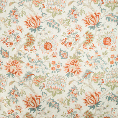 KRAVET BASICS PRINT JACOBEANS RUST,BLUE,BEIGE   - LAMBROOK.512.0