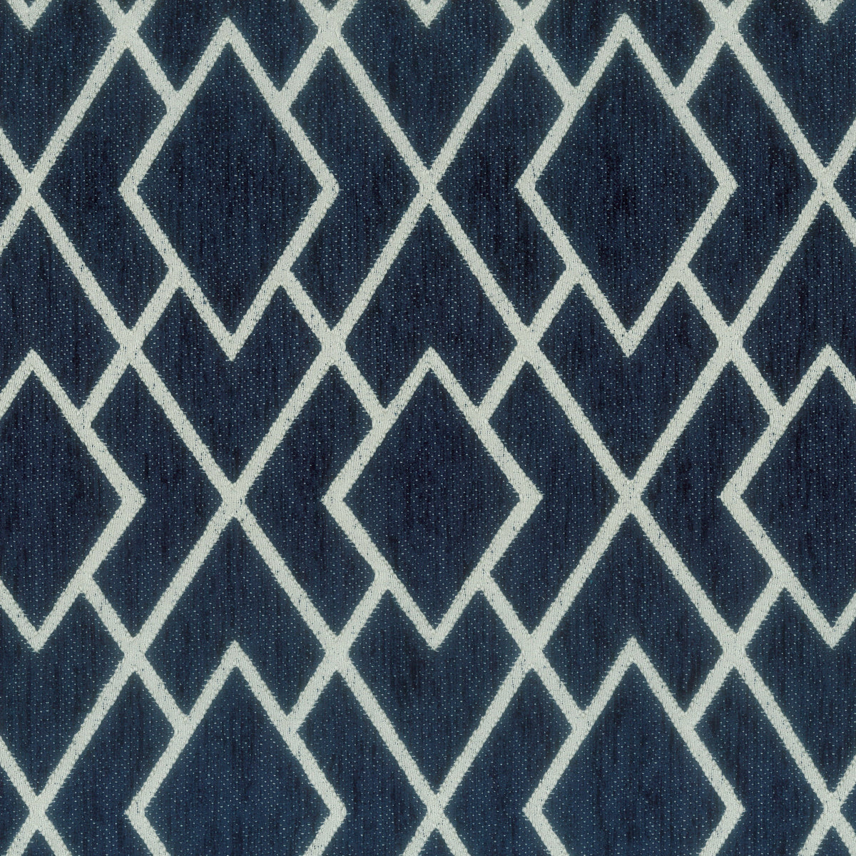 STOUT TEXTILES  UPHOLSTERY,CHENILLE TRADITIONAL, GEOMETRIC COBALT,SAPPHIRE   - LANG-1