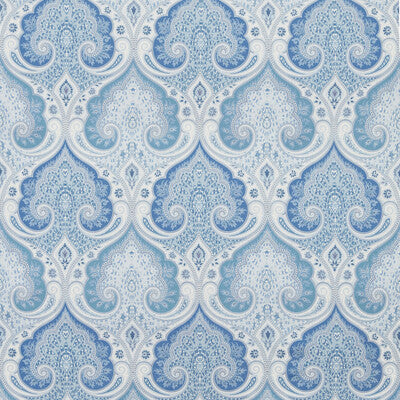 KRAVET DESIGN PRINT PAISLEY WHITE,BLUE,SPA   - LATICIA.15.0