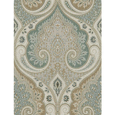 KRAVET DESIGN PRINT DAMASK WHITE,BEIGE,LIGHT BLUE   - LATIKA.135.0