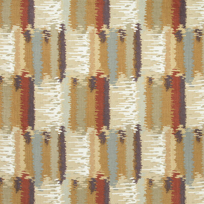 KRAVET COUTURE PRINT IKAT/SOUTHWEST/KILIMS BURGUNDY,BEIGE,YELLOW   - LA MUSE.1419.0