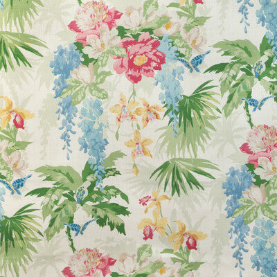 KRAVET COUTURE LINEN BOTANICAL & FLORAL WHITE,MULTI,GREEN   - LA SELVA.317.0