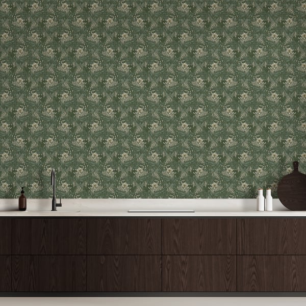 Galerie Wallcoverings Off The Wall Rambleicious Galerie Wallcoverings  Green   - LB25103