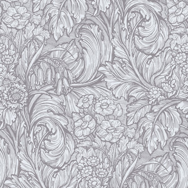Galerie Wallcoverings Off The Wall Hedgerovia Galerie Wallcoverings  Silver Grey   - LB25137