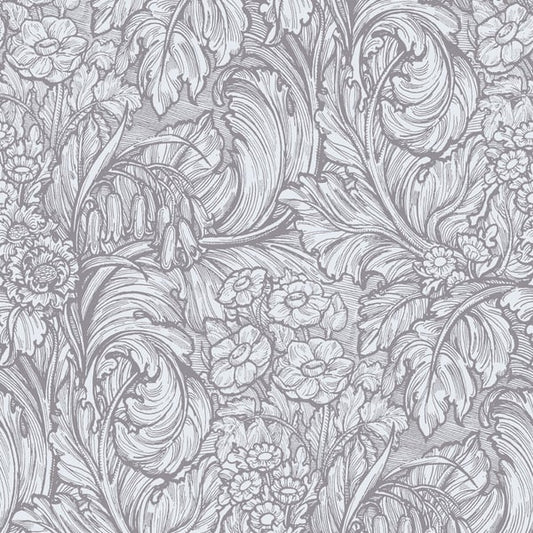 Galerie Wallcoverings Off The Wall Hedgerovia Galerie Wallcoverings  Silver Grey   - LB25137