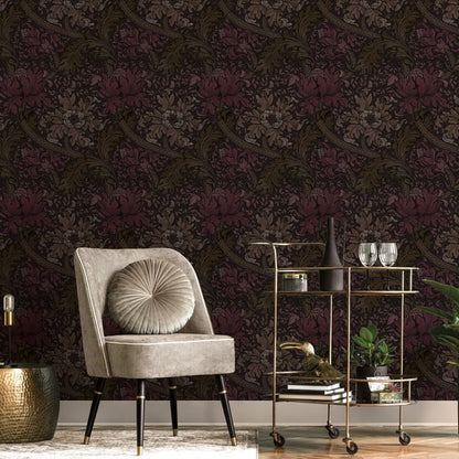 Galerie Wallcoverings Off The Wall Morris Major Galerie Wallcoverings  Red   - LB25146