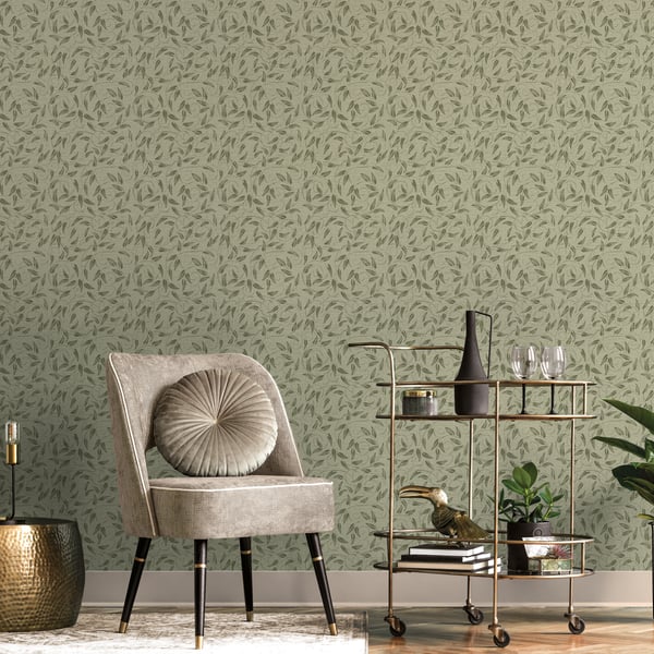 Galerie Wallcoverings Off The Wall Tit Willow Galerie Wallcoverings  Green   - LB25157