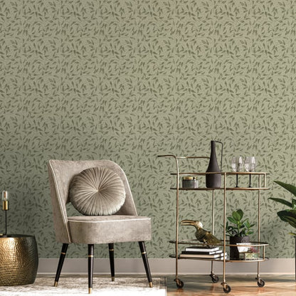 Galerie Wallcoverings Off The Wall Tit Willow Galerie Wallcoverings  Green   - LB25157