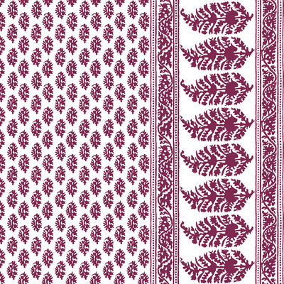 GASTON Y DANIELA PRINT  PLUM,PURPLE,IVORY   - LCT1028.003.0