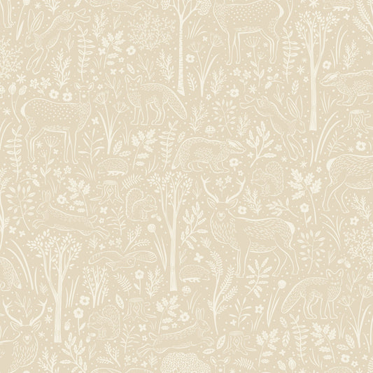 GALERIE WALLCOVERINGS Little Dreamers Trees, all-over   Beige   - GDLD3419