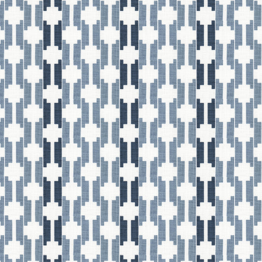STOUT TEXTILES  MULTIPURPOSE,PRINT TRANSITIONAL,, GEOMETRIC DENIM   - LEAG-2