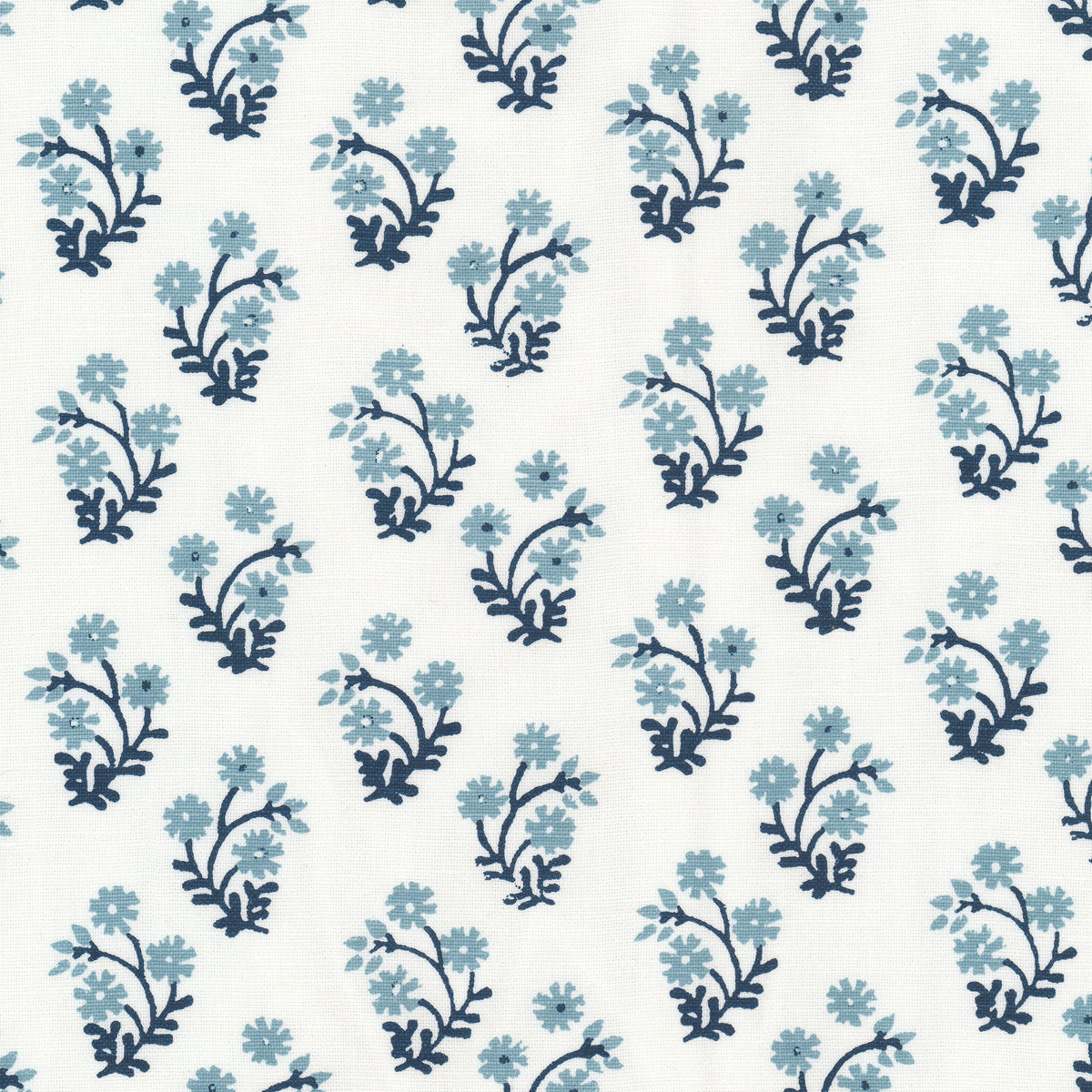 STOUT TEXTILES  MULTIPURPOSE,PRINT TRADITIONAL, FLORAL BLUEBIRD,FRENCHBLUE   - LEMA-3