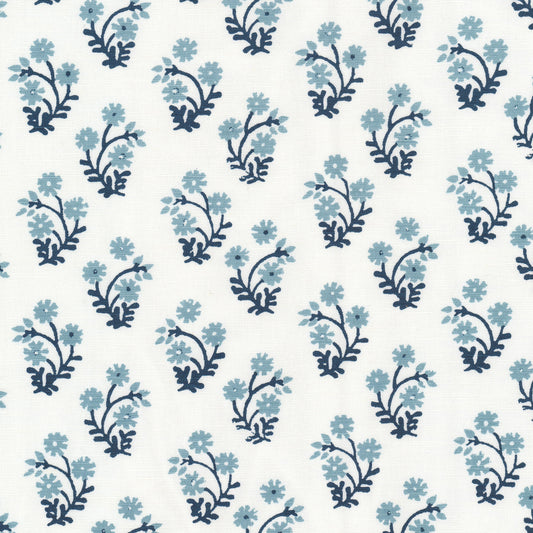 STOUT TEXTILES  MULTIPURPOSE,PRINT TRADITIONAL, FLORAL BLUEBIRD,FRENCHBLUE   - LEMA-3