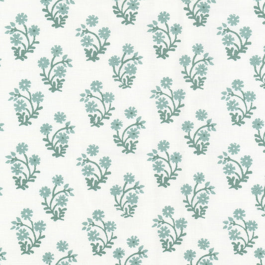 STOUT TEXTILES  MULTIPURPOSE,PRINT TRADITIONAL, FLORAL TURQUOISE   - LEMA-5